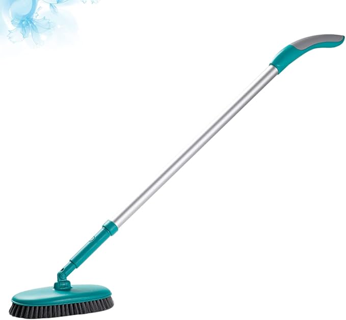 Floor Cleaner Long Handle Soft Bristle Scrubber for Bathroom Grout Cleaner for Floors