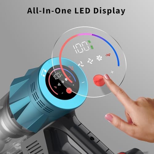 550W Ultra Powerful Cordless Vacuum Cleaner 40-Min Runtime with Automatic Dust Detection Bagless for Carpets Hard Floors