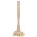 Redecker Tampico Fiber Bathtub Brush with Extra-Long Untreated Beechwood Handle 14-3/4 inches Angled Design Natural Bristles Hanging Loop for Storage Made in Germany