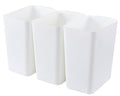 4.5 Gallon Plastic Waste Basket Small Deskside Wastebasket Trash Can for Office Bathroom Bedroom Kitchen 3 Packs
