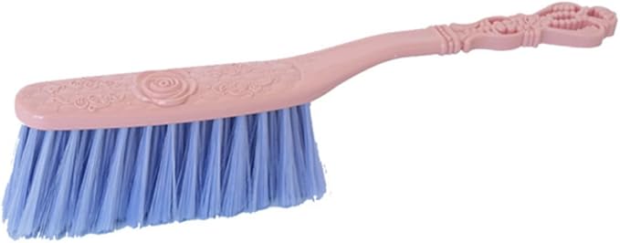 Housoutil 6pcs Cleaning Brush Set with Thick Hollow Handle Sofa and Bed Dusting Brushes for Household Cleaning (Blue Green Pink) Sturdy Tools for Furniture and Upholstery Care