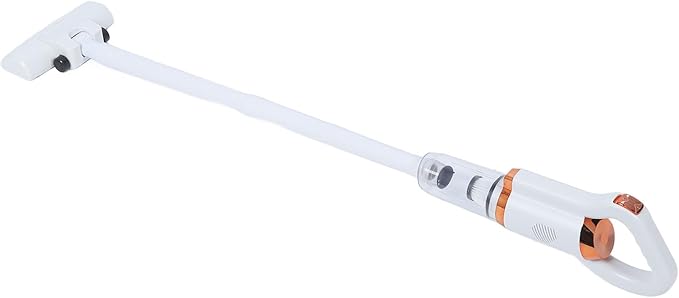 Focket Cordless Vacuum Cleaner 120W 8500PA Powerful Suction with 600 Ml Dust Cup for Carpet for Home Pets (White)
