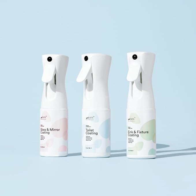 spotLESS MATERIALS Monthly Maintenance Bundle For Streak-Free Stain-Resistant Bathroom LESS Formula Repels Water &amp Waste