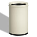 2.4 Gallon Bathroom Small Trash Can Open Top Waste Basket White Decorative Garbage Can for Near Desk Bathroom Bedroom Hotel Office Cafe Kitchen Hallway(White 9L)