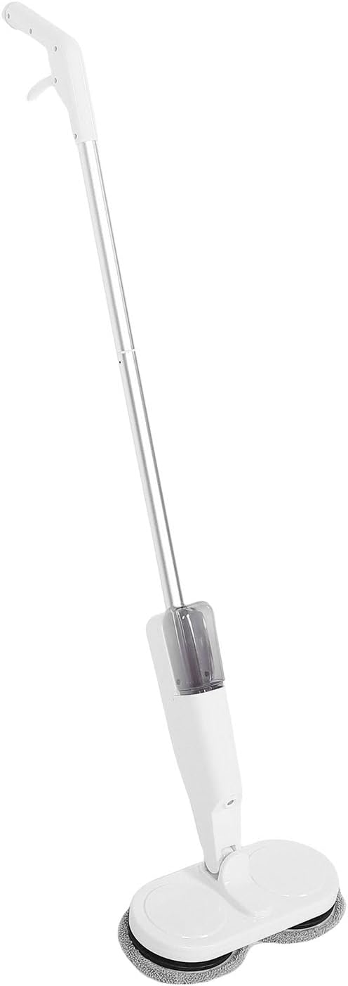 SUNGOOYUE Cordless Electric Mop USB Rechargeable Spin Mop Cleaner with Large Water Container and LED Light for Wet Dry Hard Floor Cleaning Wood Tile Laminate Floor Care