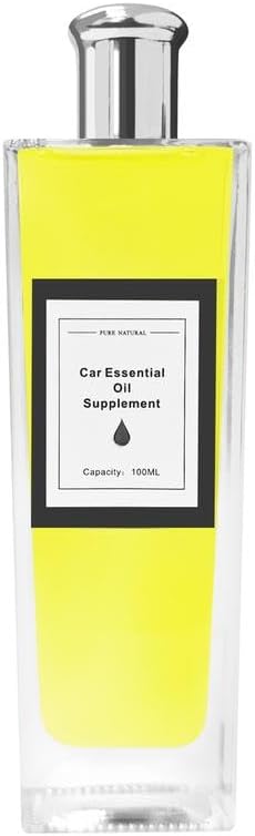 100ML Car Essential Oil Diffuser Refill Premium Car Fragrance Oil Long-Lasting Car Air Freshener for Auto Home Office (Hilton)
