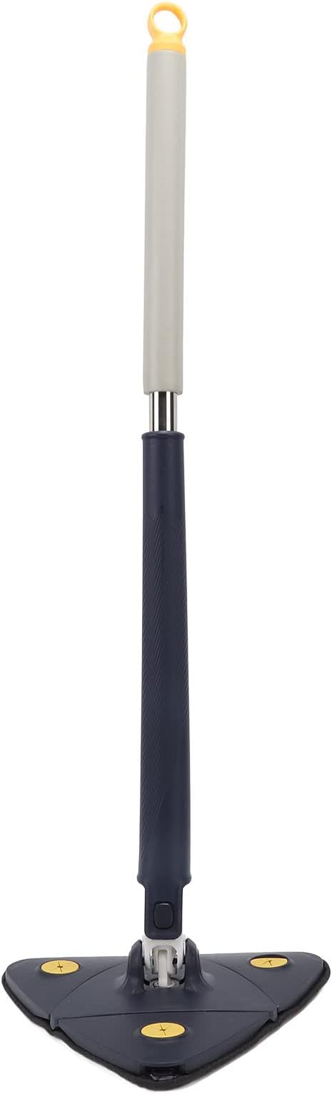 Extendable Triangle Mop Rotary 360 Degree Adjustable Cleaning Mop Premium ABS Stainless Steel for Home Bathtub Floor Wall Windows Corners