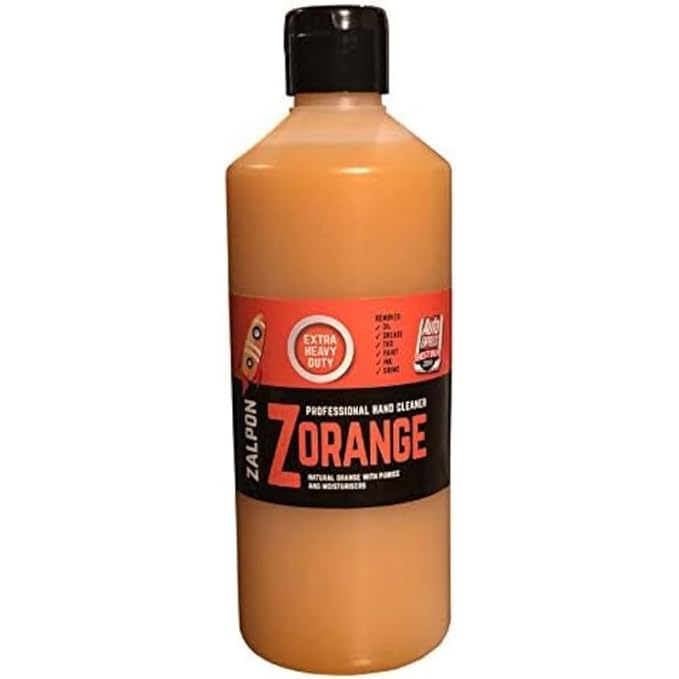Zalpon Zorange Extra Heavy-Duty Hand Cleaner 500ml Flip-Top
