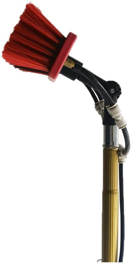 Cleaning Brush Cleaning Pole Water Telescopic Brush Extendable Washer Roof Cleaner Glass Outdoor Solar Panel (3.6M/12Ft)