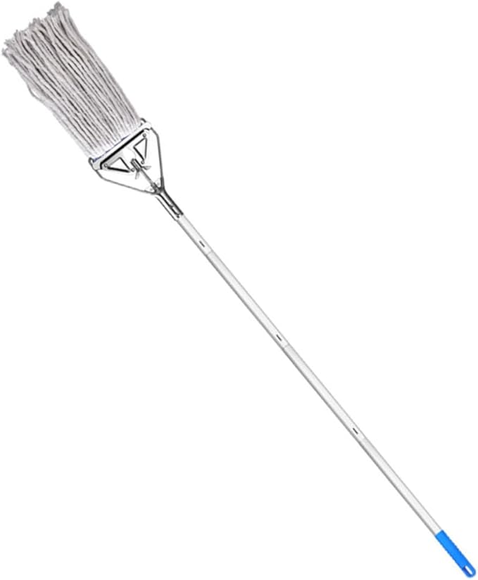 Household Heavy Duty Cotton Mop Wet and Dry Floor Cleaning Tool for Hardwood Tile and Surfaces Absorbent Cotton Mop with Long Non Slip Handle for Efficient Dust