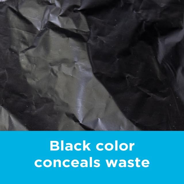 250 Count 40-45 Gallon Trash Bags Heavy Duty Black Bags Ideal for 39 40 42 45 Gallon