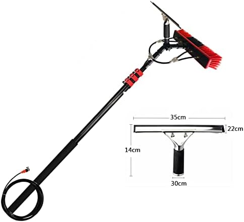 Glass Cleaning Brush Home Water Fed Telescopic Pole Kit Solar Panel Brush Rotating for Photovoltaic PanelPhotovoltaic Cleaner Window Cleaning Pole 3.6m 10.8m Telescopic Extension Pole Squee