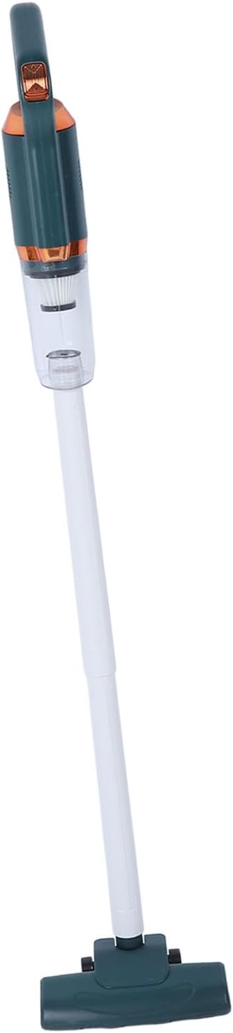 ANGGREK Cordless Stick Vacuum 600ml Dust Cup 120W Rated Power Cordless Stick Vacuum Cleaner Effective Cleansing for Floor (Green)