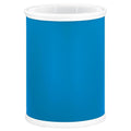 Kraftware Rainbow Oval Wastebasket with Plastic Liner Adding Color to the Bathroom and All Other Rooms in the Home or Entertainment Space 13 Quart Capacity 2 piece Set Process Blue