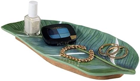 Avanti Linens - Vanity Tray Countertop Organizer Palm Tree Leaves Inspired Home Decor (Viva Palm Collection)