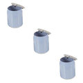 Cabilock 3pcs Mini Trash Can Lid Compact Desktop Wastebasket for Home Office Plastic Rubbish Bin Portable Tiny Trash Container for Indoor Use