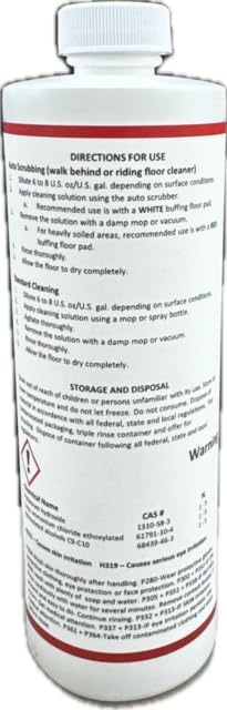 #1 Epoxy Cleaner – 1 N' Done 16 oz Concentrate | Helps Remove Oil &amp Grime | No Haze or Sticky Residue | For Epoxy Floors &amp Sealed Concrete |*Results depend on topcoat condition