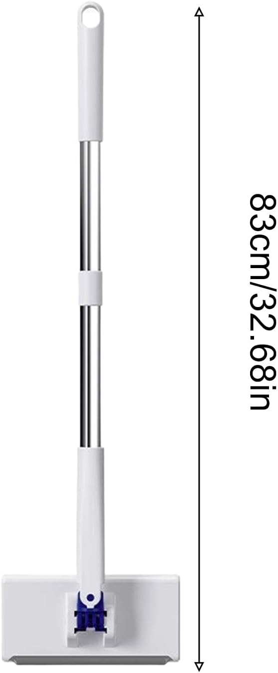 Floor Cleaning Dust Mop | Large 83x107cm Wet Dry Mop ABS Stainless Steel Handle Versatile Cleaner | Easy Use Durable Design | Doors Panes Walls Bathroom Toilet Hard-to-Reach Corners