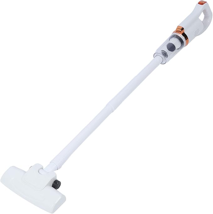 Cordless Stick Vacuum Effective Cleansing Cordless Stick Vacuum Cleaner 600ml Dust Cup 8500 Pa Suction 120W Rated Power Dirts Removal for Home Use (White)