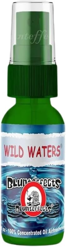 Blunteffects 100% concentrated Air Freshener Oder Neutralizing Spray 50 Count box (Wild Water)