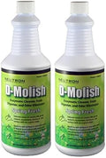 D-Molish Enzymatic – Spring Fresh (1 Bottle) – Stain &amp Odor Remover Pet-Safe Drain &amp Grease Trap Treatment – Bathroom Tile Grout &amp Carpet (Quart) (2)
