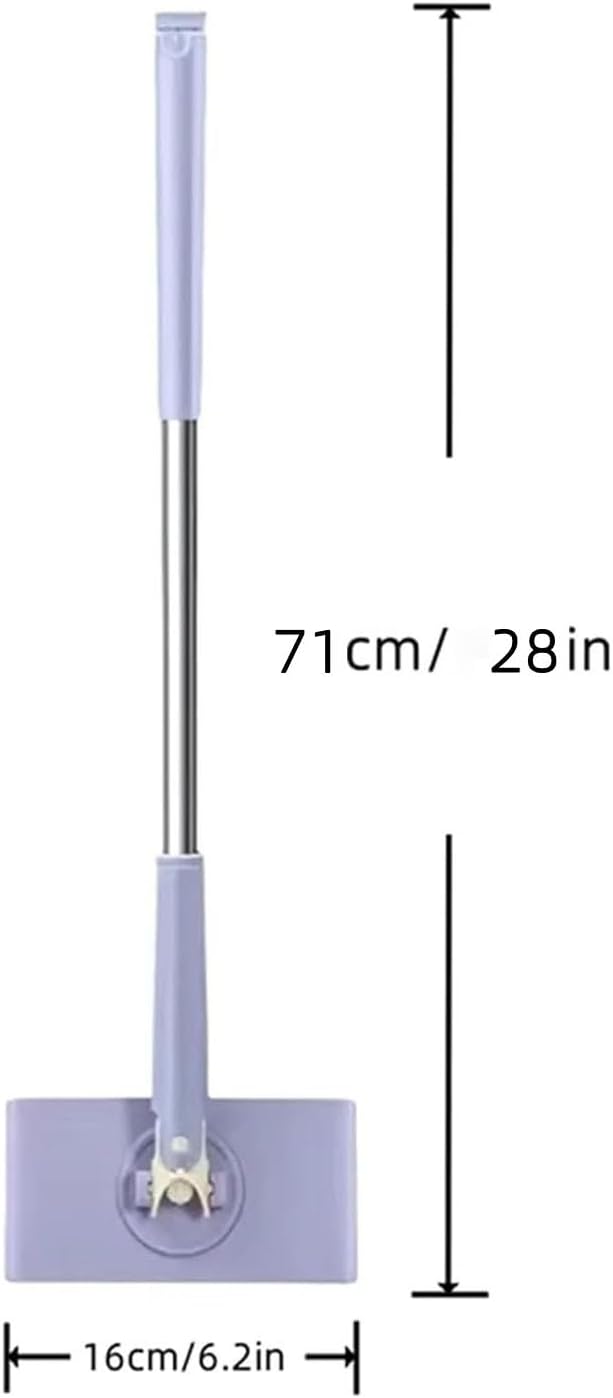 Convenient Cloth Changing Mini MopLong Handle Snap Clip Mini Mop MiniMop Retractable2026 Lazy Convenient Cloth MiniMop Set360° Swivel HeadNo WashCompatible with TowelsWipes (#B)