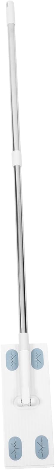Detachable Dust Mop with Face Towel Replacement Convenient No Washing Handheld Floor Cleaning for Quick and Maintenance