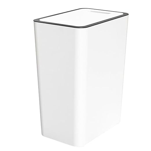 VBESTLIFE Bathroom Trash Can with Lid 15L/4 Gallon Slim Garbage Bin Wastebasket with Up Lid for Bedroom Office Kitchen Craft Room VBESTLIFEsm748dycgx