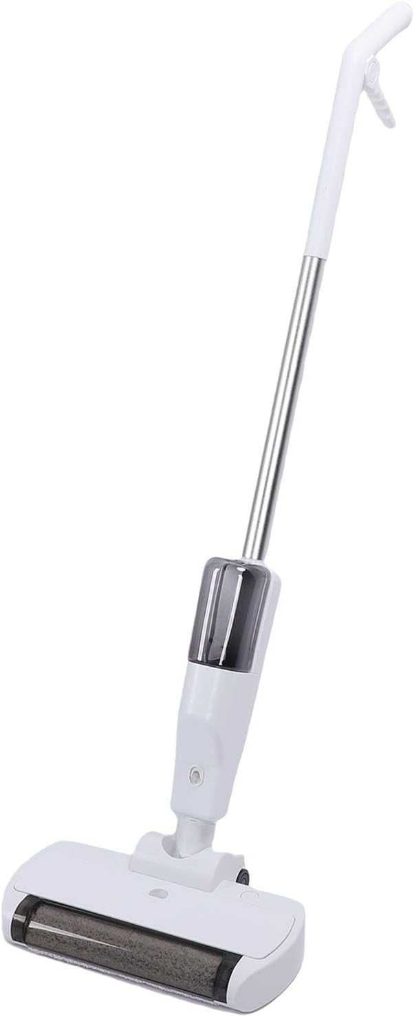 Garosa Cordless Electric Mop Telescopic Pole Adjustable Length with 500ml Water and LED Light for Hardwood Tile Laminate Floors