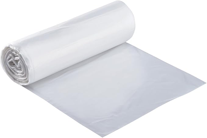 Karat Trash Bags [33-39 Gal - 250 pc] | 16 Microns | Clear High Density Garbage Can Liners | 30 x 40