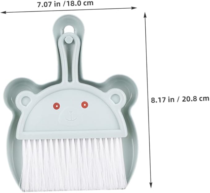 Mini Broom and Dustpan Set 6pcs Handheld Desktop Sweeper Dustpan for Table Cleaning Small Dust Pan and Brush Combo for Home Office and Pretend Play