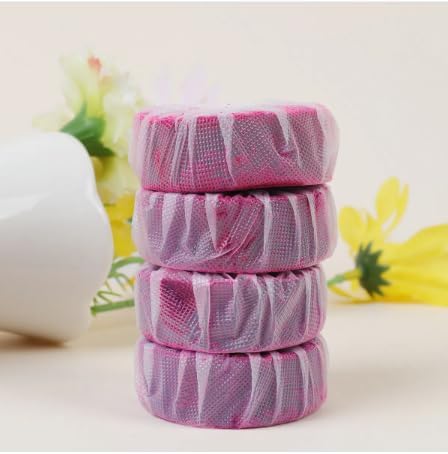Toilet Bowl Cleaner Tablets Multi-Function Automatic Deodorizing Deep Cleaning Yellow Stain and Odor Removal 6/24 Packs