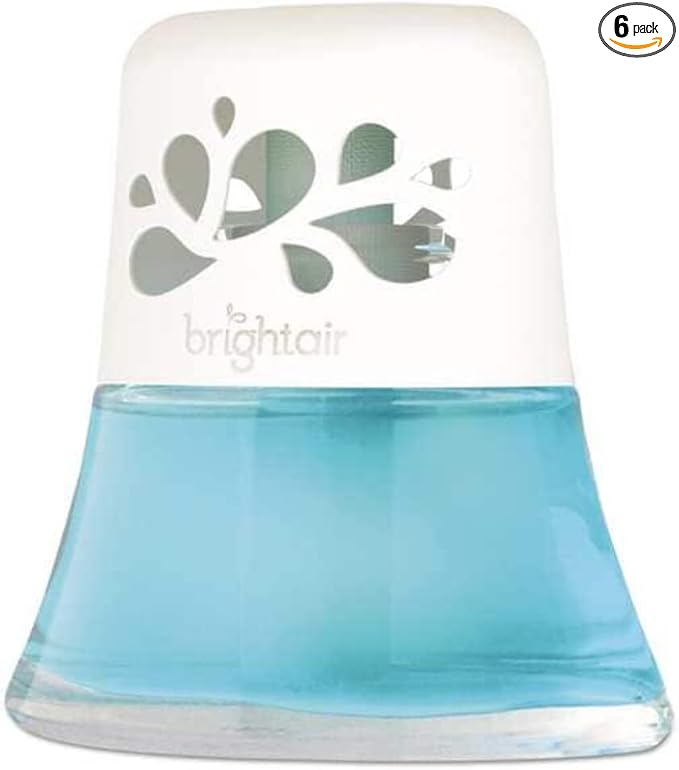BRIGHT Air 900115CT Scented Oil Air Freshener Calm Waters and Spa Blue 2.5oz (Case of 6)
