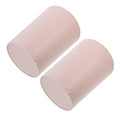 Cabilock 2pcs Small Trash Can Lidless Plastic Wastebasket for Bathroom Bedroom Office and Kitchen Compact Garbage Bin with Ribbed Stability and Stylish Design