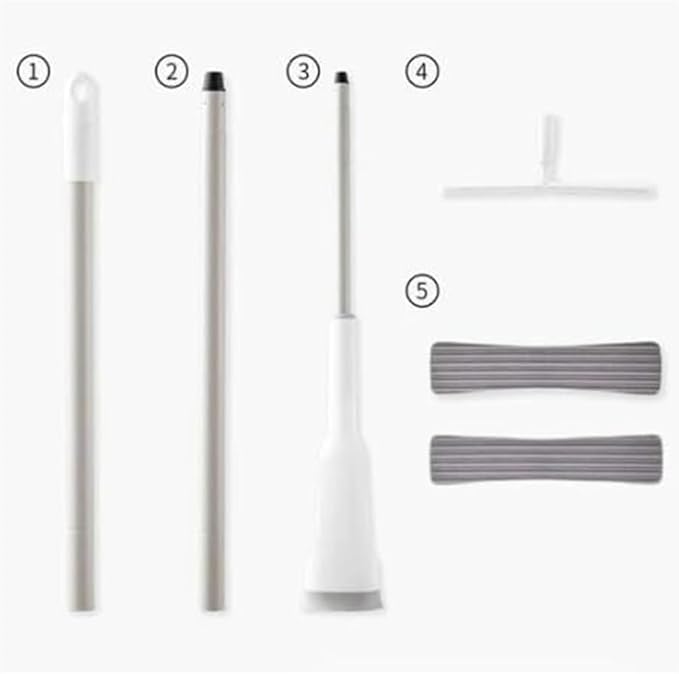 Lazy Person's Self-Washing Flat MopEasy Squeeze Butterfly Mop Self-Wash &amp Squeeze Dry Flat 360 Degree Rotating Hand-Free Wash Household Floor Effortless Cleaning 12027