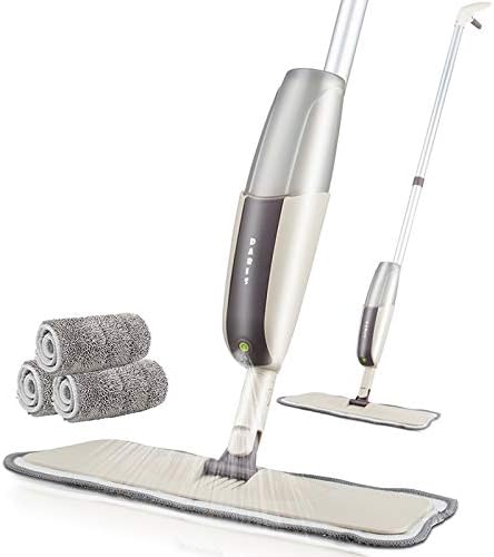 Spray Mop for Hardwood Floors Dust with Microfiber Machine Washable Pad for a Quick Cleaner with a Refillable Water Bottle