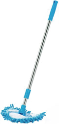 1Pc Lightweight Triangular Mop Rotatable Household Cleaning Tool Mini Mop for Hard Floors Soft Microfiber Head for Results