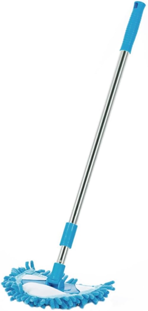 1Pc Lightweight Triangular Mop Rotatable Household Cleaning Tool Mini Mop for Hard Floors Soft Microfiber Head for Results