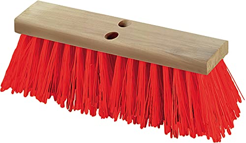 SPARTA Flo-Pac Plastic Floor Sweep Heavy Sweep for Cleaning 16 Inches Orange