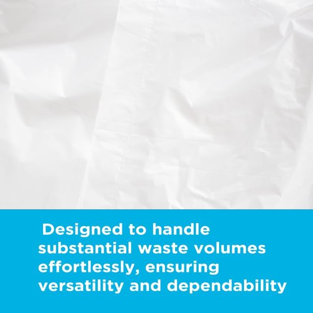40-45 Gallon Trash Bags 1.1 Mil Thickness Clear Bags 45 Gallon Trash Bags Heavy Duty 40 x 46 100 Count Ideal for Janitorial Industrial Recycling