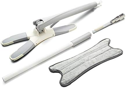 Manual Extrusion Floor Mop Hand Free Washing Flat with Microfiber Replace Pads Easy Wringing Household Cleaning Tools