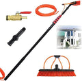Window Cleaning Equipment Window Cleaning BrushTelesextension Cleaning Pole Water Fed Window Clean Water Brush Window Cleaner Kit Cleaning Photovoltaic and36Ft/10.8M