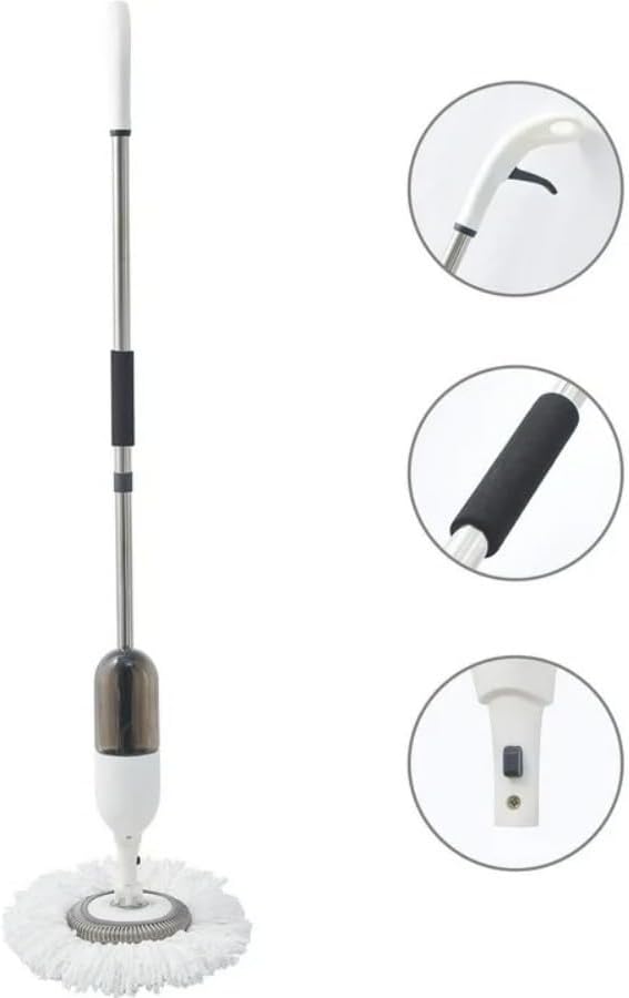 Multifunctional Cleaning Mop Set – White All-in-One Floor Mop for Hardwood Tile &amp Laminate