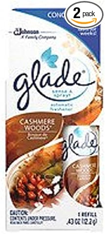 Glade Sense &amp Spray Refill Cashmere Woods 1 ea - Pack of 2