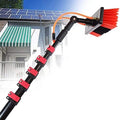 Glass Cleaning Brush Home Water Fed Telescopic Pole Kit Solar Panel Brush Rotating for Photovoltaic Panel3.6-11M Window Cleaning Pole Window Cleaner Kit Water/Hose Fed Pole Window Cleaning