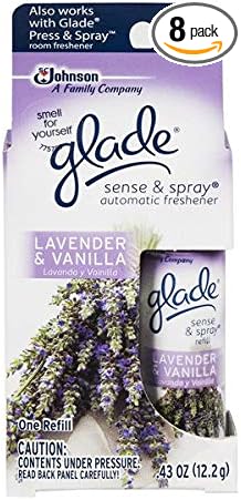 Glade Sense &amp Spray Refill Lavender &amp Vanilla 0.43 oz-8 pk