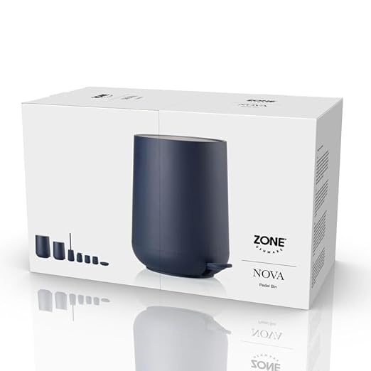 Zone Denmark Modern Elegance Nova Bathroom Bin Cosmetic Bin and Waste Bin - Sleek Design for Stylish Bathrooms and Efficient Waste Management