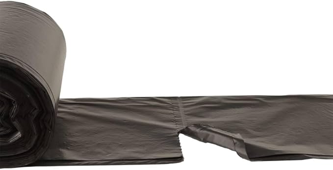 vidaXL Bin Bags 250 Pcs Trash Bag Trash Can Bin Liner for Home Office Bedroom Kitchen Multipurpose Garbage Bag Black 15.9 Gallon