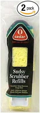 O' Cedar 135939 Sudsy Scrubber Refill Twin Pack