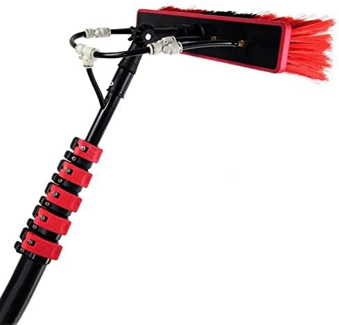 Glass Cleaning Brush Household Water Supply Telescopic Pole Kit Solar Panel Rotating Brush Solar Photovoltaic Panels3.6-10.8M Window Cleaning Pole Water Fed Pole Kit Telescopic Br